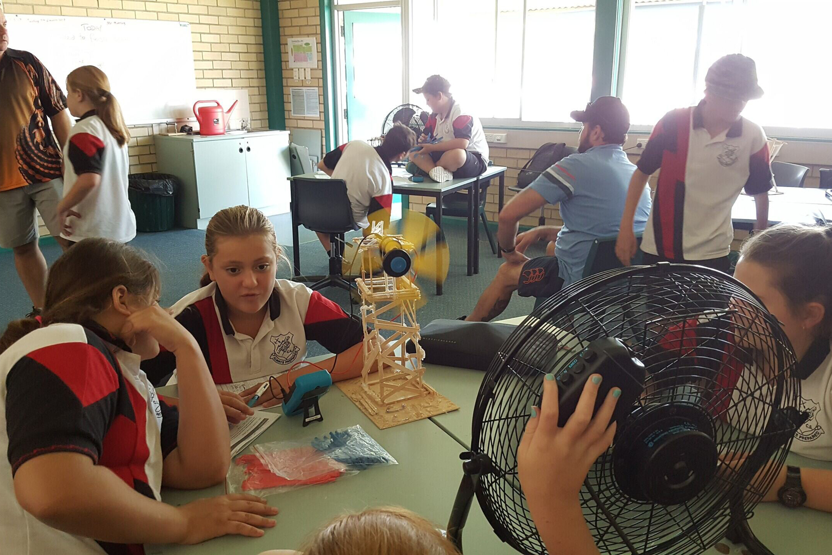 Classroom With Wind Energy Kits