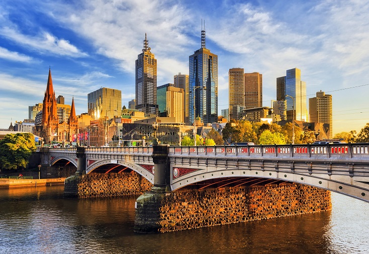 Image Of Melbourne Skyline